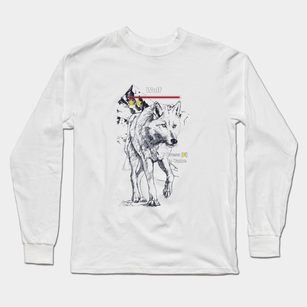 Valheim Wolf Long Sleeve T-Shirt by IamValkyrie